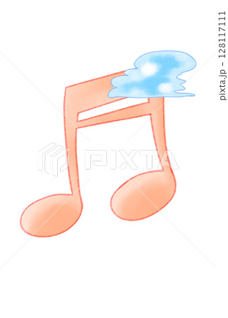 雲の付いた音符 雲の付いた音符 128117111