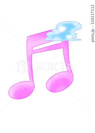 雲の付いた音符 雲の付いた音符 128117112