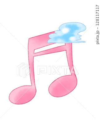 雲の付いた音符 雲の付いた音符 128117117