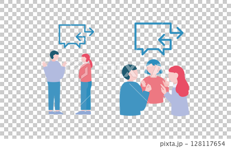 雙向溝通圖 128117654