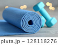 Filter instagram for mat yoga fitness classes and dumbbells 128118276