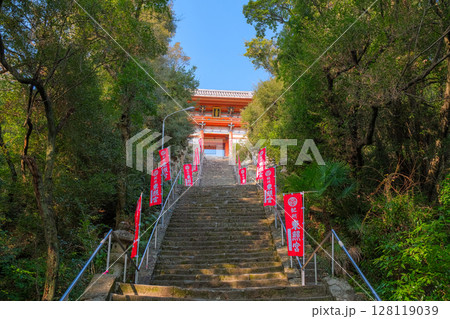 和歌山市 紀州東照宮 侍坂と楼門 128119039