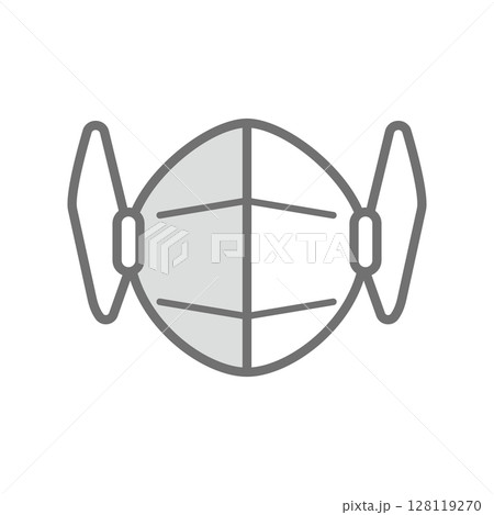 シンプルなマスクのベクターアイコン_06 128119270
