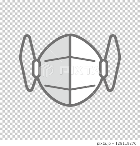 シンプルなマスクのベクターアイコン_06 128119270