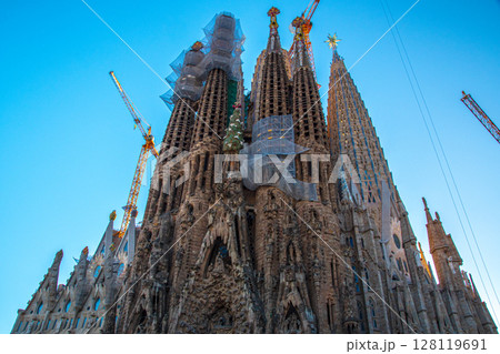 スペインバルセロナの観光風景 スペインバルセロナの観光風景 128119691