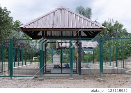 Water pump station at outdoor. 128119982