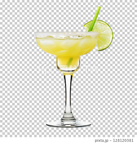 A vibrant margarita cocktail 128120381