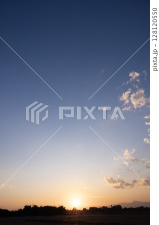 Beautiful sky and cloud suit for nature background. 128120550