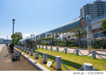 神奈川県横須賀市 ヴェルニー公園、戦艦陸奥 主砲 神奈川県横須賀市 ヴェルニー公園、戦艦陸奥 主砲 128120648