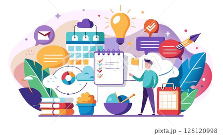 A creative event planning business concept emphasizing unique design concepts, innovative event formats, and personalized experiences, creating memorable and impactful events that reflect the client' 128120998