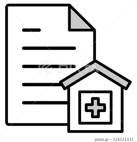 イラストアイコン素材:医療ファイル202 イラストアイコン素材:医療ファイル202 128121331