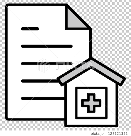 イラストアイコン素材:医療ファイル202 イラストアイコン素材:医療ファイル202 128121331