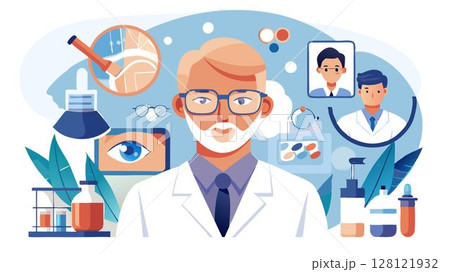 Treatment options include eyeglasses, contact lenses, medications, laser surgery, and surgical procedures. 128121932