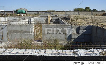 construction of the foundation of a new residential building construction of the foundation of a new residential building 128122012