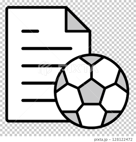 イラストアイコン素材：スポーツファイル296 128122472