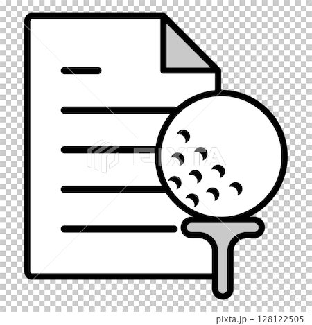 イラストアイコン素材：スポーツファイル328 128122505