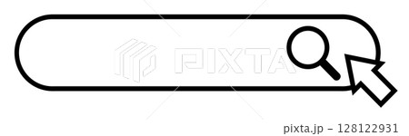 キーワードや文字でネット検索できる検索エンジンのイラスト 128122931