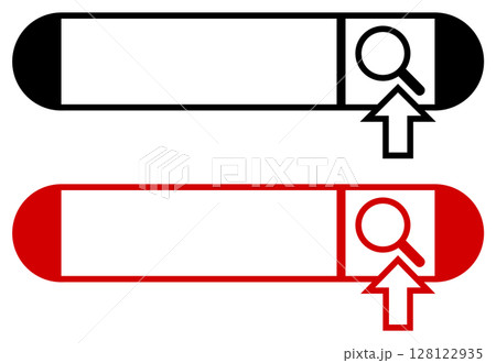 キーワードや文字でネット検索できる検索エンジンのイラスト キーワードや文字でネット検索できる検索エンジンのイラスト 128122935