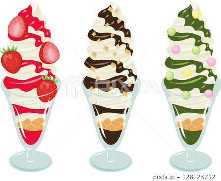 ソフトクリームパフェセット 128123712