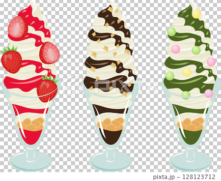 ソフトクリームパフェセット 128123712