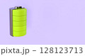Charging battery, view from inside, space for text 128123713