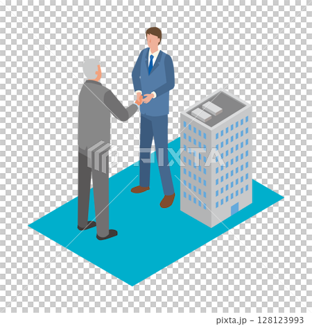 事業承継のイメージイラスト 128123993