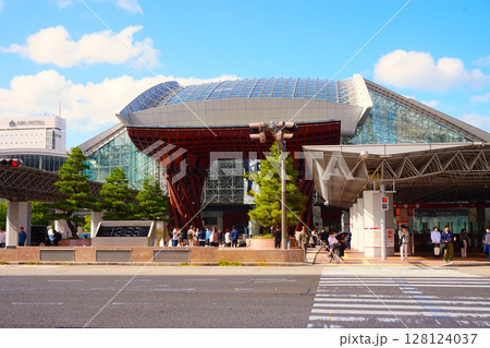 金沢駅 駅 JR西日本 JR金沢駅 鼓門 金沢駅 駅 JR西日本 JR金沢駅 鼓門 128124037