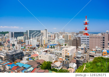 神奈川県横須賀市 横須賀市街地の街並み 神奈川県横須賀市 横須賀市街地の街並み 128126171