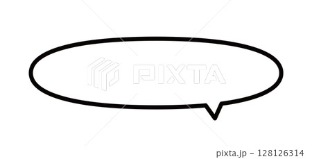 シンプルな吹き出しのベクターイラスト 128126314