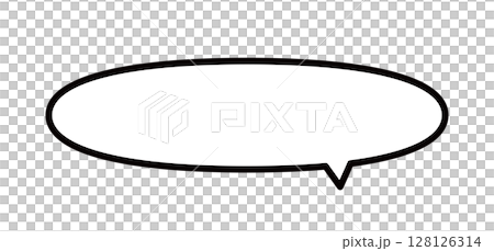 シンプルな吹き出しのベクターイラスト 128126314