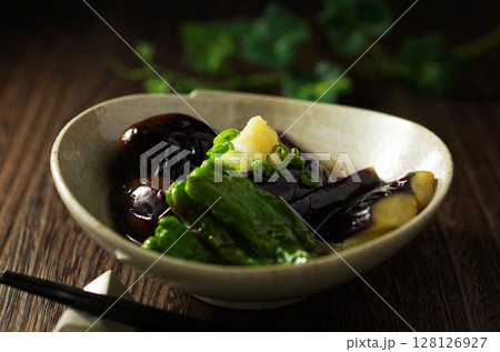 茄子の揚げびたし 茄子の揚げびたし 128126927