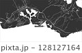 Layered editable vector illustration outline of Honolulu,United States. 128127164