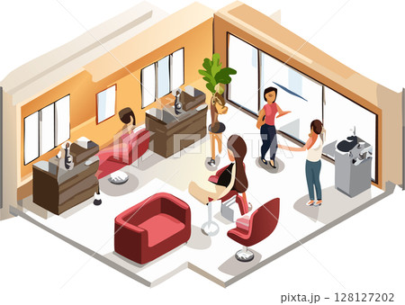 ヘアサロン 128127202