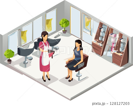 ヘアサロン 128127203
