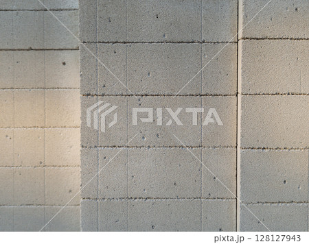 Aerated concrete wall close up texture 128127943