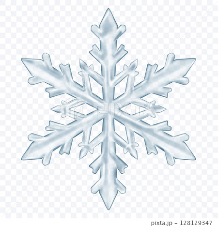 Large translucent Christmas snowflake Large translucent Christmas snowflake 128129347