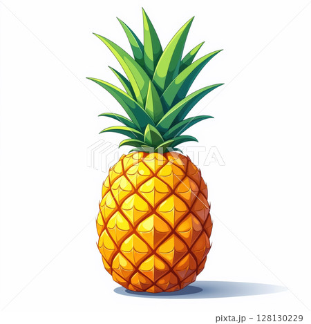 A vibrant pineapple illustration. A vibrant pineapple illustration. 128130229