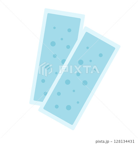 冷却シート　イラスト 128134431