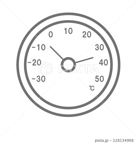 シンプルな温度計のベクターアイコン_01 128134908