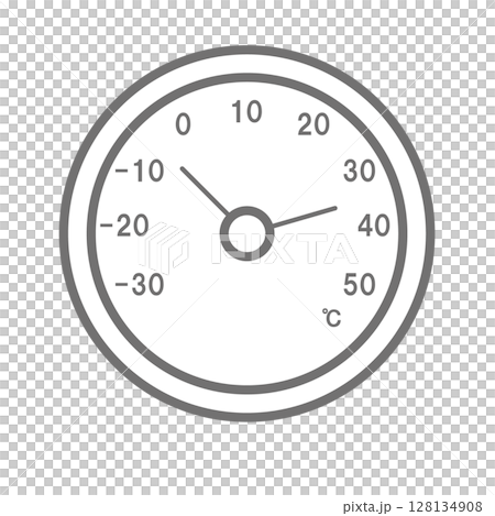 シンプルな温度計のベクターアイコン_01 128134908