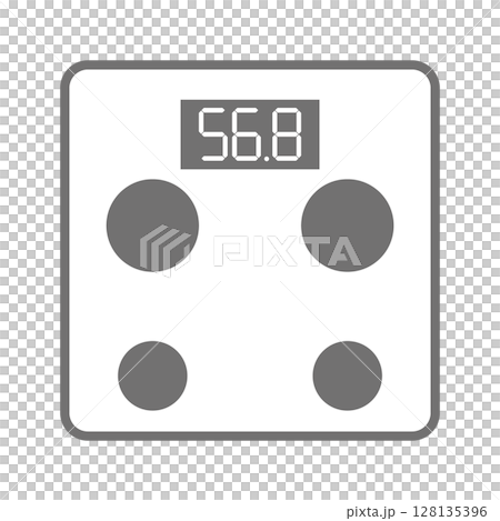 シンプルな体重計のベクターアイコン_01 シンプルな体重計のベクターアイコン_01 128135396
