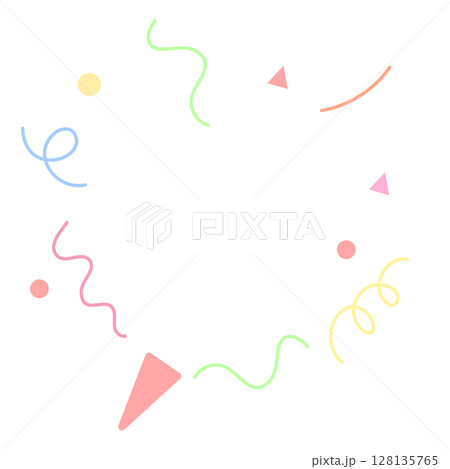 パーティクラッカーのフレーム パーティクラッカーのフレーム 128135765