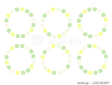 大人可愛いグリーンカラーの見出し枠セット 大人可愛いグリーンカラーの見出し枠セット 128136367