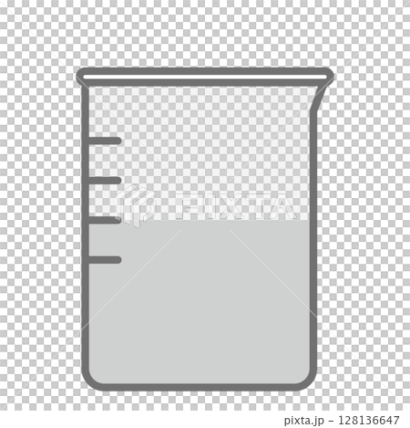 シンプルなビーカーのベクターアイコン_03 128136647