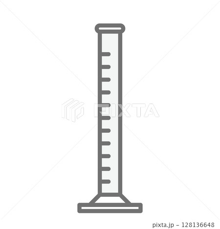 シンプルなメスシリンダーのベクターアイコン_01 128136648