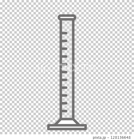 シンプルなメスシリンダーのベクターアイコン_01 128136648