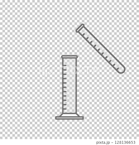 Simple measuring cylinder vector icon_03 128136653