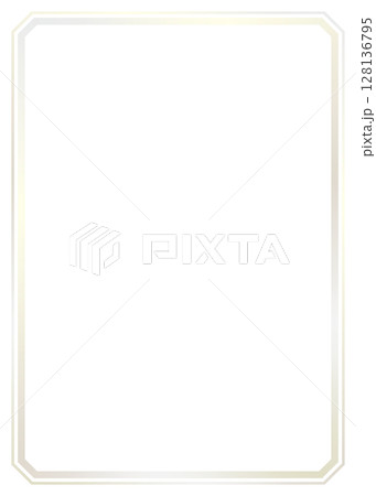 額縁フレーム枠イラスト素材 シルバー金色 上品メタリック 背景白バックpng 額縁フレーム枠イラスト素材 シルバー金色 上品メタリック 背景白バックpng 128136795