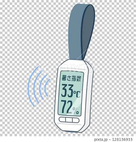 熱中症指数計　熱中症アラーム 128136933