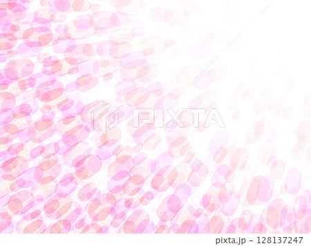ピンク色の水玉の背景 128137247